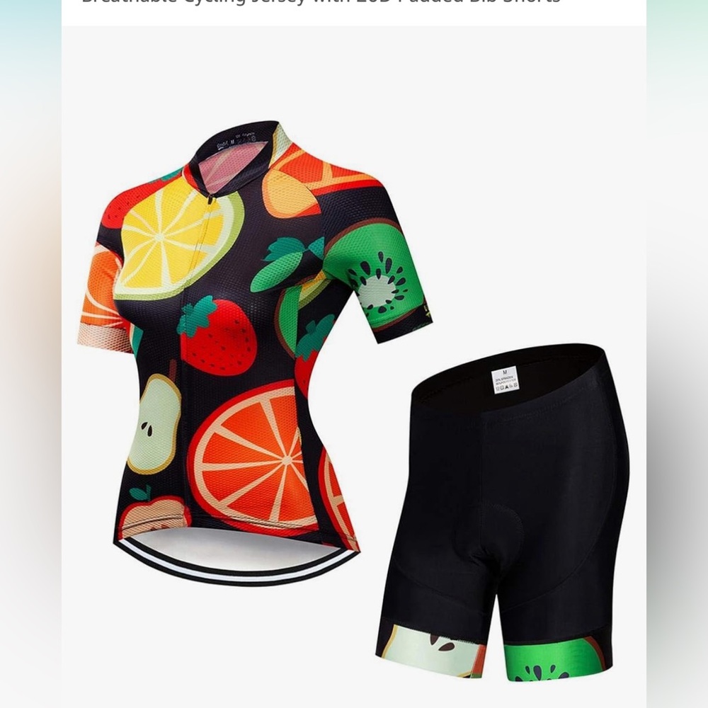 Bike jersey and short set